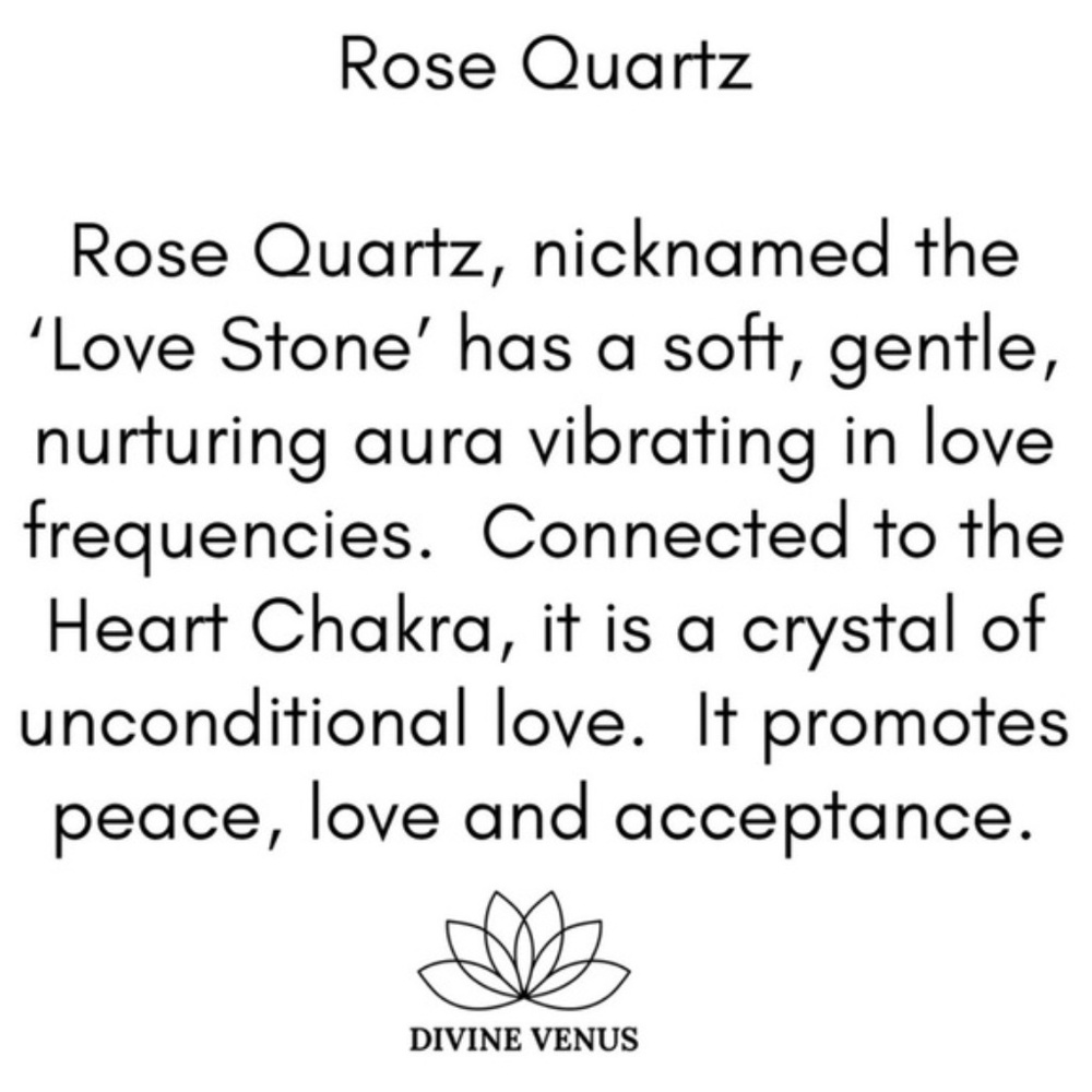 Divine Rose Quartz Necklace | The Love Stone | Heart Chakra Healing | Handmade - Picture 7 of 7